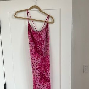Y2k Pink Slip dress 90s Express brand size 3/4